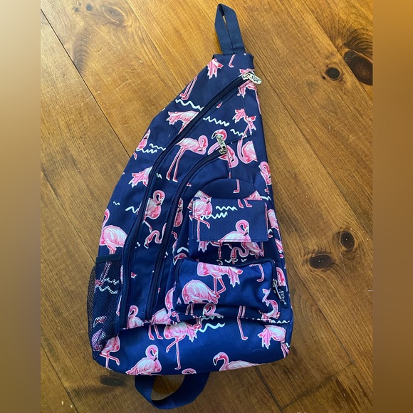Sling Bag ~ Flamingo Print - Picture 1 of 8